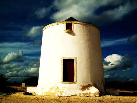 A historic windmill at Alburrica in Barreiro