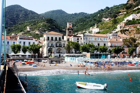Minori and its waterfront on the Amalfi Coast