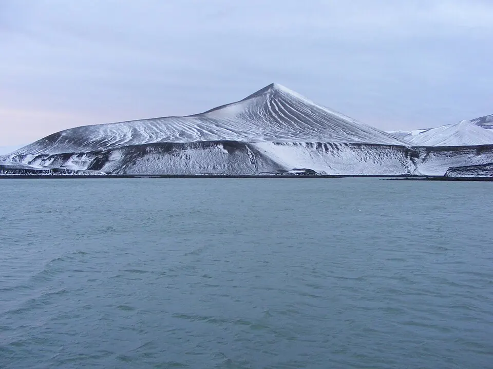 Photograph of Deception Island, Antarctica