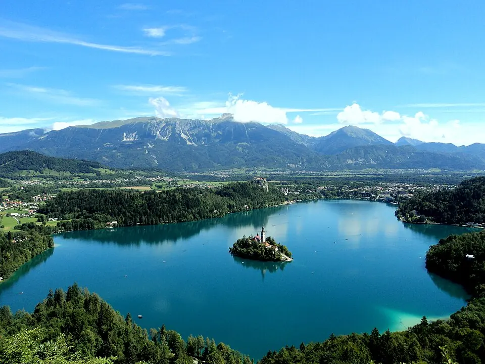 Photograph of Lake Bled, Slovenia